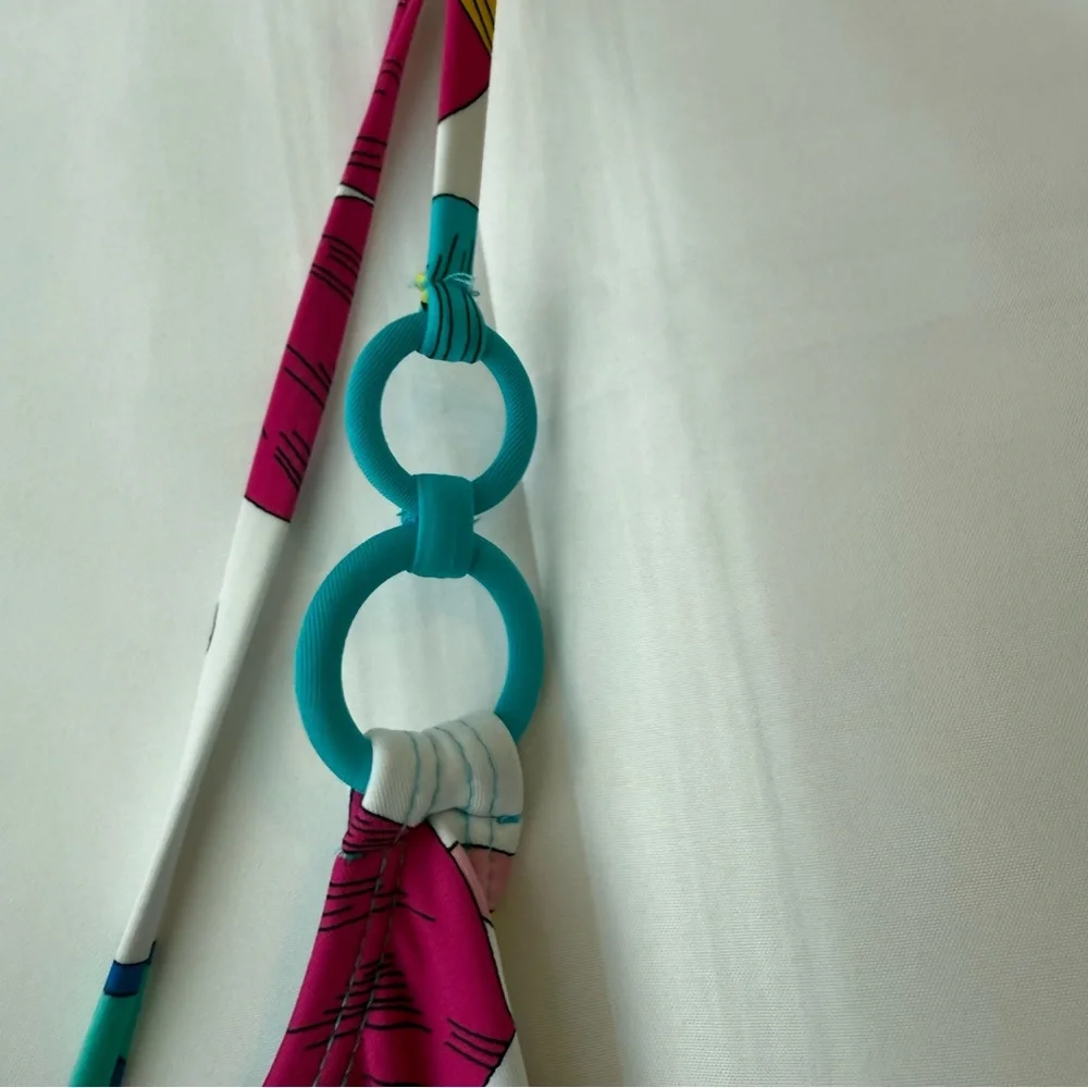 Trina Turk Red and Yellow One Piece Swimsuit - Picture 7 of 12